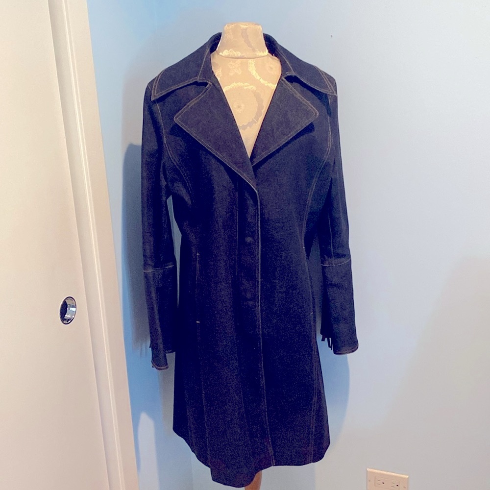 Denim Trench coat by Italian Designer